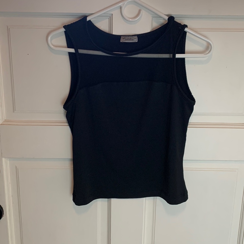 Black tank top